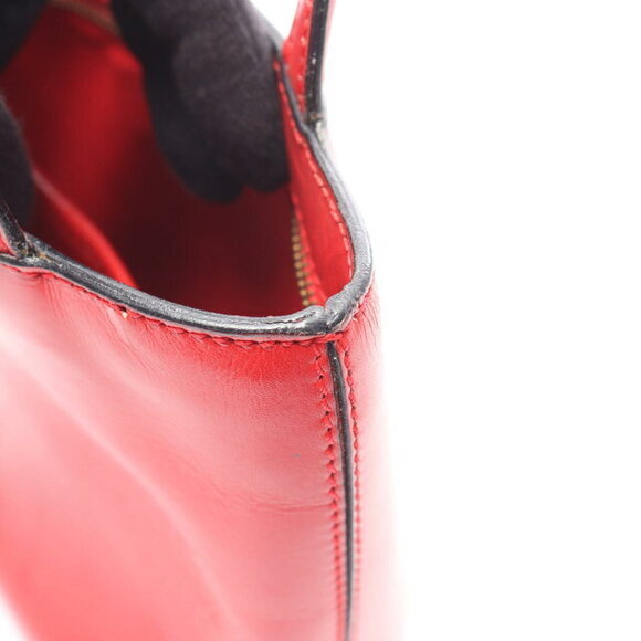 Celine Tote Handbag Leather Red - Picture 8 of 10